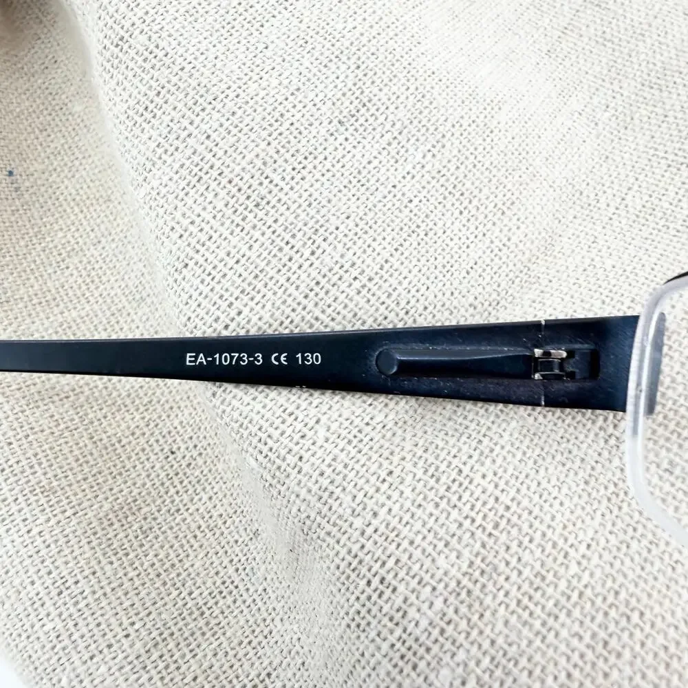 Elizabeth Arden Semi Rimless Rectangle Eyeglasses Blue Floral 51□17 Office EUC